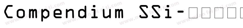 Compendium SSi字体转换